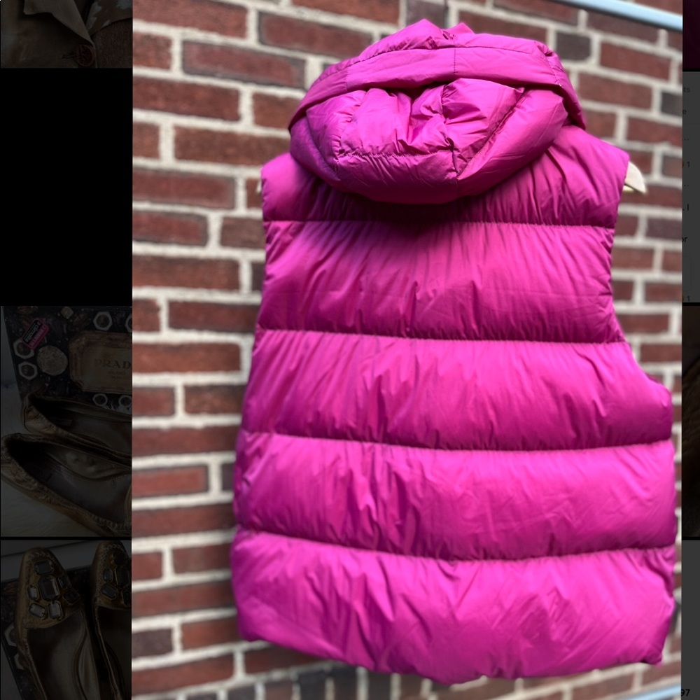 Uniqlo XL vest with hood